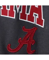 Big Boys Charcoal Alabama Crimson Tide Applique Arch and Logo Full-Zip Hoodie