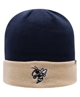 Men's Navy and Gold Georgia Tech Yellow Jackets Core 2-Tone Cuffed Knit Hat