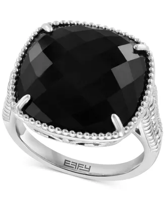Effy Onyx Statement Ring in Sterling Silver