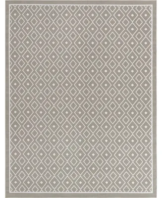 Bayshore Home Outdoor Bh Pashio Trellis Ii Kafes 7'10" x 10' Area Rug