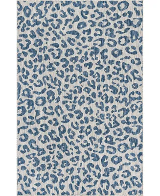 Bayshore Home Outdoor Pashio Safari Ii Leopard 5' x 8' Area Rug