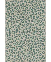 Bayshore Home Outdoor Pashio Safari Ii Leopard 5' x 8' Area Rug