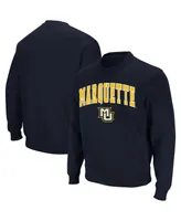 Colosseum Men's Marquette Golden Eagles Arch and Logo Crew Neck Sweatshirt