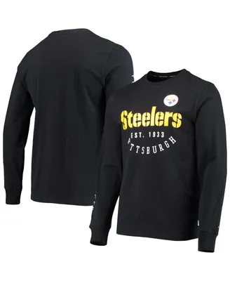 Men's Tommy Hilfiger Black Pittsburgh Steelers Peter Long Sleeve T-shirt
