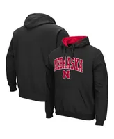 Colosseum Men's Nebraska Huskers Arch & Logo 3.0 Pullover Hoodie