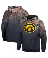 Men's Colosseum Black Iowa Hawkeyes Mossy Oak Pullover Hoodie