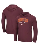 Men's Colosseum Maroon Virginia Tech Hookies Campus Long Sleeve Hooded T-shirt