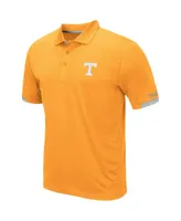 Men's Colosseum Tennessee Orange Volunteers Logo Santry Polo Shirt