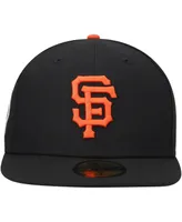 Men's New Era Black San Francisco Giants 9/11 Memorial Side Patch 59Fifty Fitted Hat