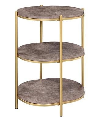 Renton 3-Tier Oval Table