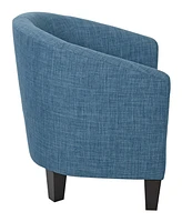 Ethan Fabric Tub Chair with Wood Legs