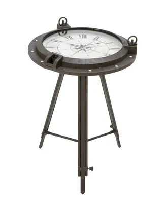Metal Industrial Accent Table