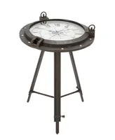 Metal Industrial Accent Table