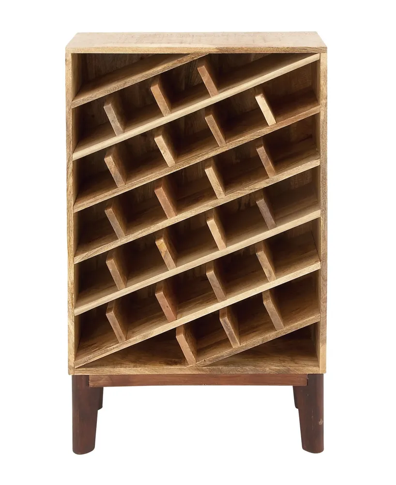 Modern Mango Wood Wine Storage