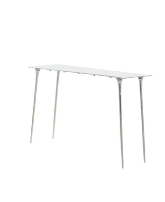 Aluminum Glam Console Table