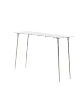 Aluminum Glam Console Table - Silver