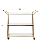 Brass Iron Traditional Bar Cart