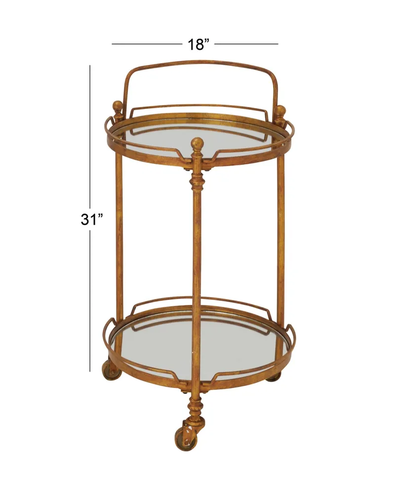 Brass Iron Bar Cart