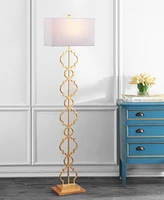 Selina Iron Ogee Trellis Modern Led Floor Lamp - Gold