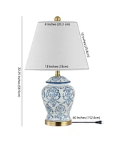 Juliana Traditional Classic Chinoiserie Ceramic Led Table Lamp