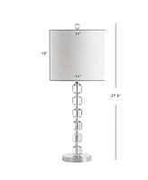 Cary 27.5" Modern Stacked Crystal, Led Table Lamp