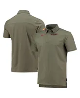 Men's Olive Alabama Crimson Tide Uv Collegiate Performance Polo Shirt