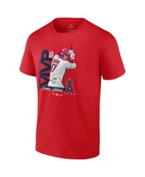 Men's Shohei Ohtani Red Los Angeles Angels 2021 Al Mvp T-shirt