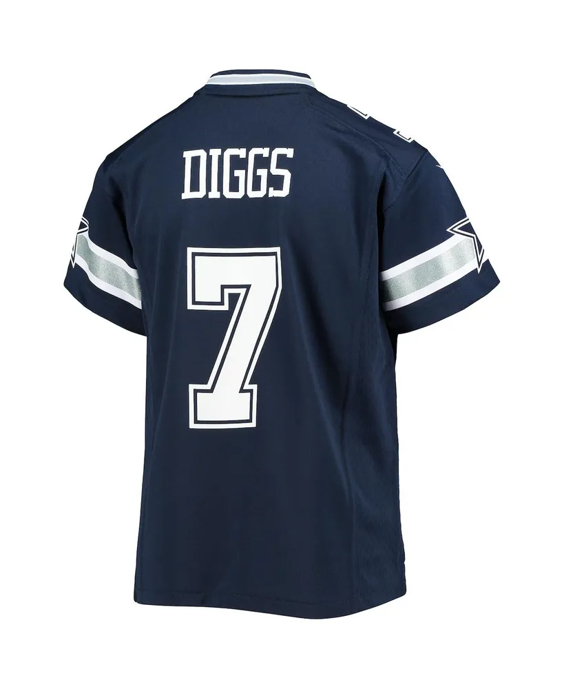 Big Boys and Girls Trevon Diggs Navy Dallas Cowboys Game Jersey