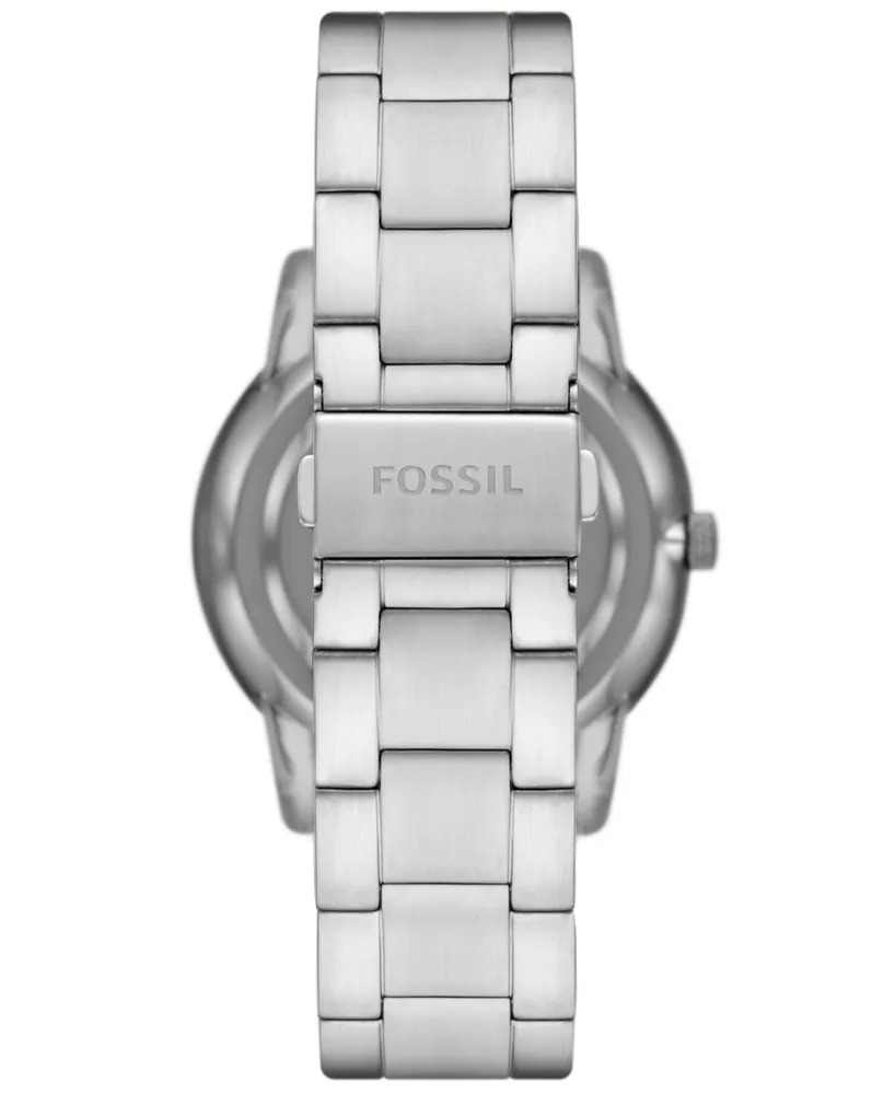 Fossil Men's Neutra Silver Tone Stainless Steel Bracelet Watch 42mm
