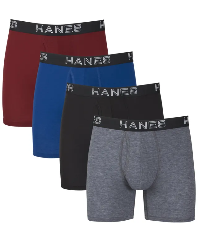 Hanes Men's 4-Pk. Ultimate Comfort Flex Fit Ultra Soft Boxer Briefs