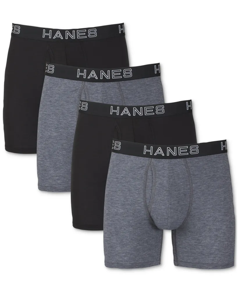 Hanes Men's 4-Pk. Ultimate Comfort Flex Fit Ultra Soft Boxer Briefs