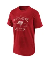 Men's Nfl x Darius Rucker Collection by Fanatics Red Tampa Bay Buccaneers T-shirt