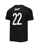 Men's adidas Serge Gnabry Black Bayern Munich Amplifier Name and Number T-shirt