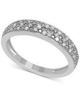 Diamond Pave Band (1/6 ct. t.w.) Sterling Silver