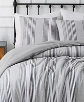 Truly Soft Kiel Stripe 3 Piece Flannel Duvet Cover Set, King