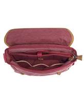 Tsd Brand Mountain Wood Canvas Messenger Bag