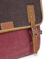 Tsd Brand Mountain Wood Canvas Messenger Bag