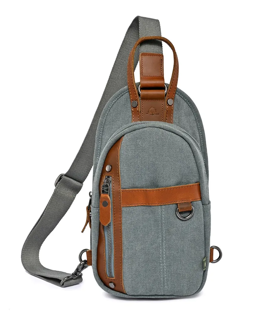 Tsd Brand Agave Canvas Sling Bag