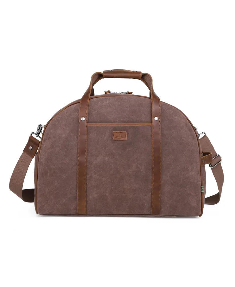 Tsd Brand Stone Creek Waxed Canvas Travel Bag