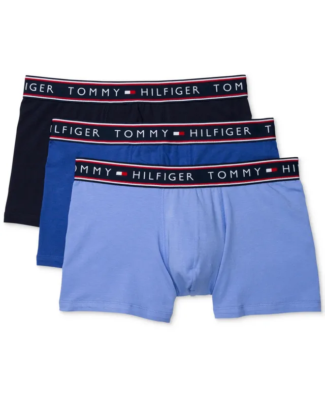 Tommy Hilfiger Men's 3-Pk. Classic Printed Cotton Poplin Boxers - Macy's