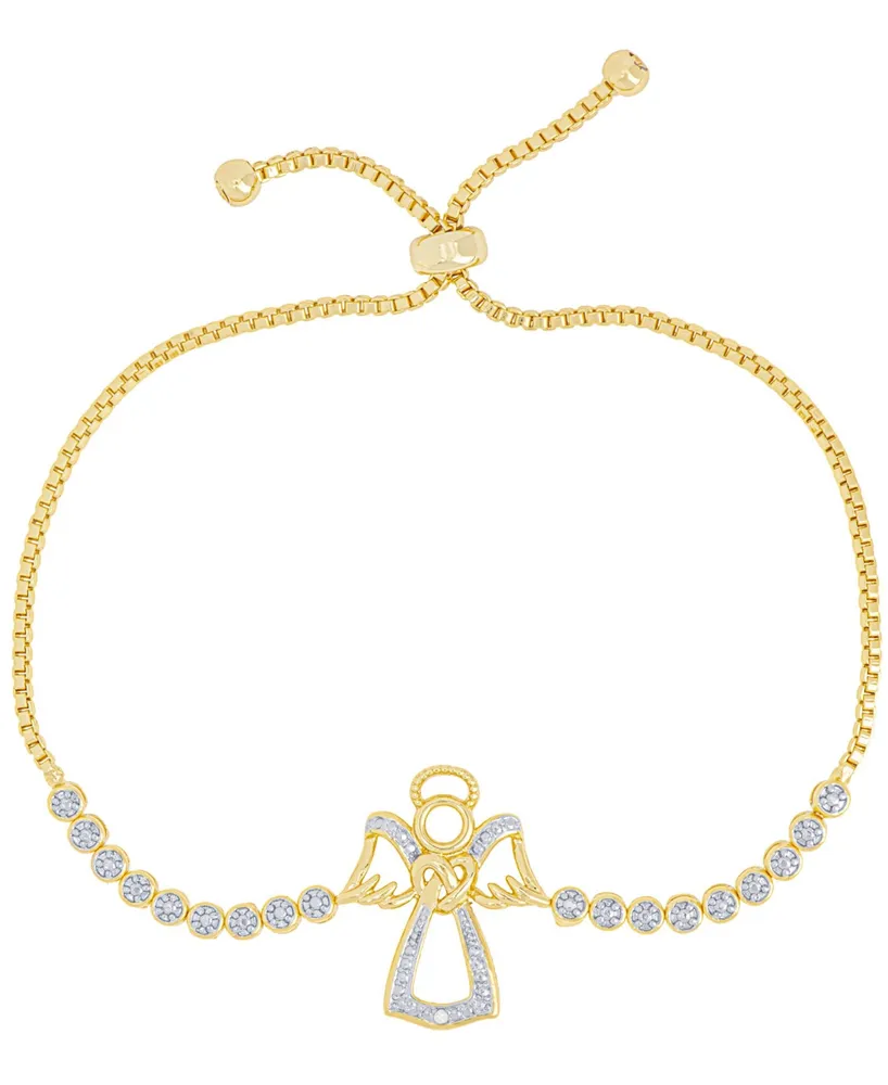 Macy's Women's Diamond Accent Adjustable Bracelet