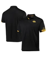 Men's Colosseum Black Iowa Hawkeyes Santry Polo Shirt