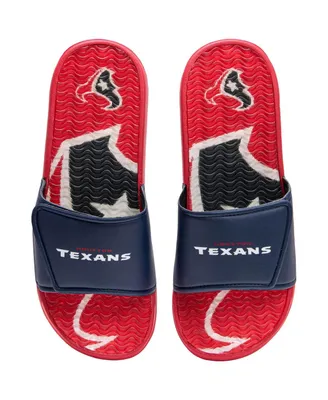 Men's Foco Houston Texans Wordmark Gel Slide Sandals