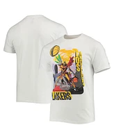 Men's Nba x McFlyy White Los Angeles Lakers Identify Artist Series T-shirt