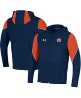 Men's Under Armour Navy Auburn Tigers 2021 Sideline Warm-Up Full-Zip Hoodie