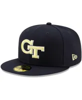 Men's New Era Navy Georgia Tech Yellow Jackets Primary Team Logo Basic 59FIFTY Fitted Hat