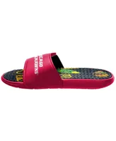 Men's Foco Chicago Blackhawks Wordmark Gel Slide Sandals