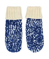 Men's Foco Royal Los Angeles Dodgers Confetti Cream Mittens