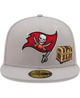 Men's New Era Gray Tampa Bay Buccaneers City Describe 59FIFTY Fitted Hat