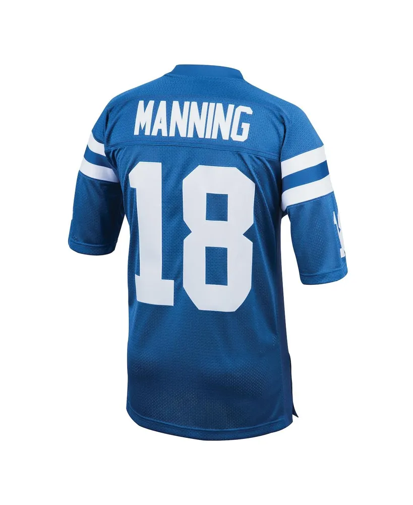 Men's Mitchell & Ness Peyton Manning Royal Indianapolis Colts 1998 Authentic Throwback Retired Player Jersey